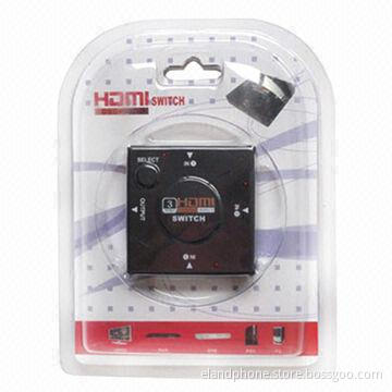 Supports 3D 3-port HDMI Switch, Small Square Box, 3-in-1, 3 Input and 1 Output